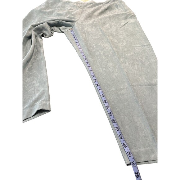 Alfred Dunner Women's Seafoam Elastic Waist Suede Feel Pull On Pants Size 22W - Picture 8 of 11